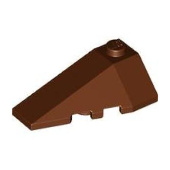 LEGO® 4180412 LEFT ROOF TILE 2X4 W/ANGLE - REDDISH BROWN