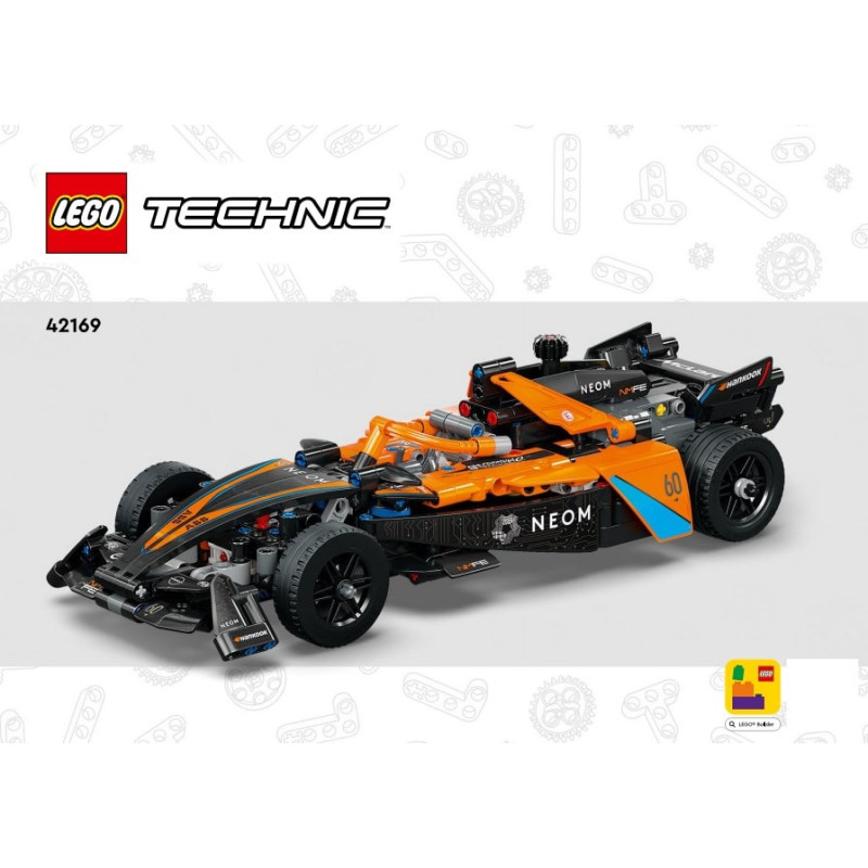 Notice / Instruction Lego® TECHNIC - NEOM McLaren Formula E Race Car - 42169