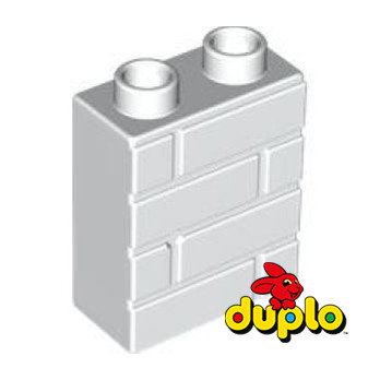 LEGO® 6167545 WALL W/ BRICK 1X2X2 - WHITE