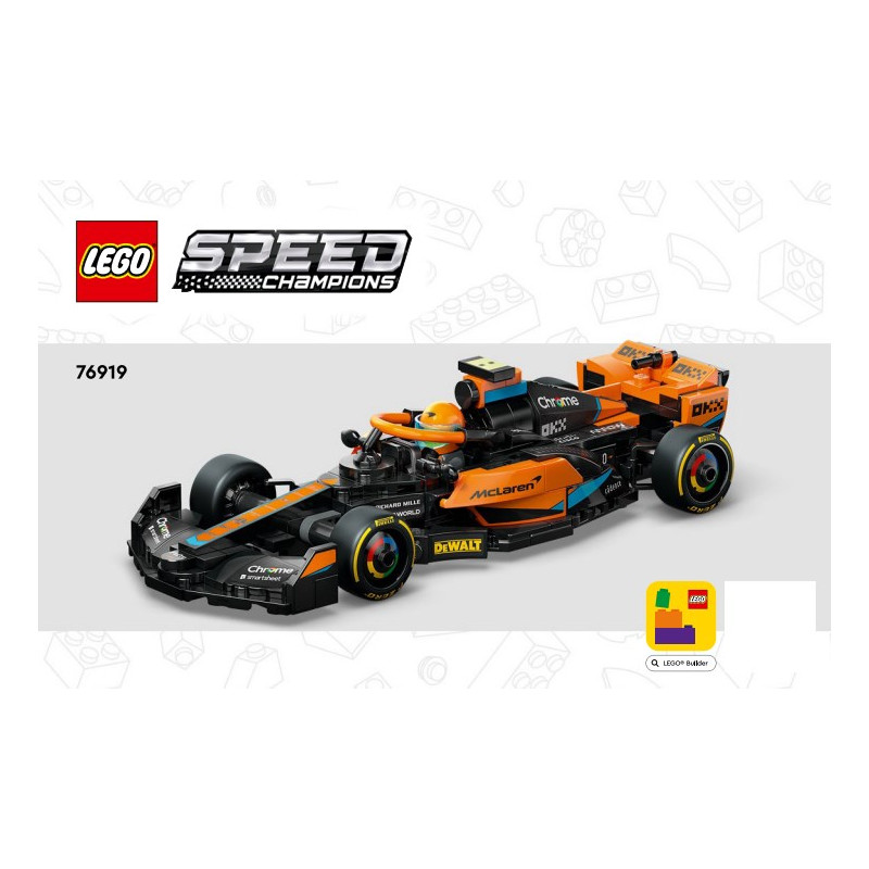 Instruction Lego® Speed Champions 76919