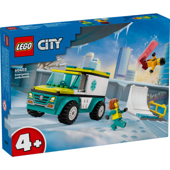 LEGO City 60403 L’Ambulance de Secours et le Snowboardeur