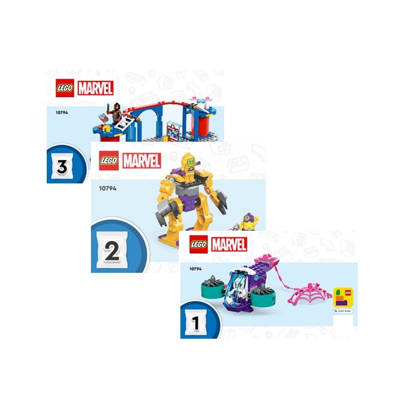 Notice / Instruction Lego® Marvel™ Le QG des lanceurs de toile de l’équipe Spidey - 10794
