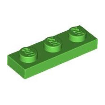 LEGO® 6462578 PLATE 1X3 - BRIGHT GREEN
