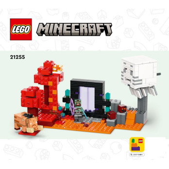 Instruction Lego Minecraft - The Nether Portal Ambush - 21255