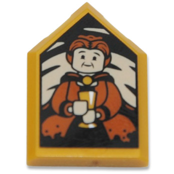 LEGO® 6478297 FLAT TILE 2X3, W/ ANGLE HARRY POTTTER- WARM GOLD