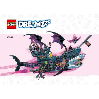 Notice / Instruction Lego® DREAMzz Pégase, Le vaisseau requin des cauchemars - 71469