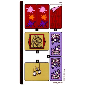 Stickers / Autocollant Lego® Disney - Le pot de fleurs d’Isabela - 43237