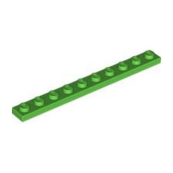 LEGO® 6464981 PLATE 1X10 - BRIGHT GREEN