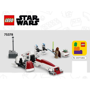 Notice / Instruction Lego® Star Wars - L’évasion en Speeder™ BARC - 75378