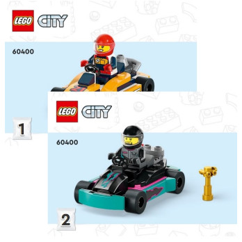 Notice / Instruction Lego® City - Les karts et les pilotes de course - 60400