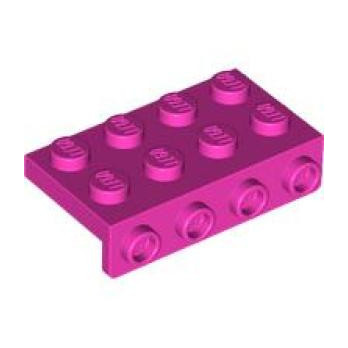 LEGO® 6468165 PLATE 2X4, W/ 1.5 PLATE 1X4, DOWNWARDS - DARK PINK