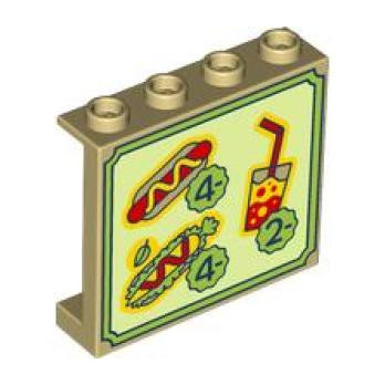 LEGO® 6465577 WALL ELEMENT 1X4X3, NO. 35 - TAN
